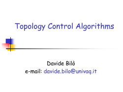 Slides: Topology control.