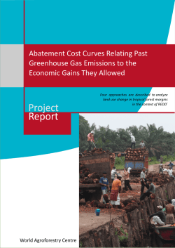 Abatement Cost Curve Relating Past Greenhouse Gas Emissions to