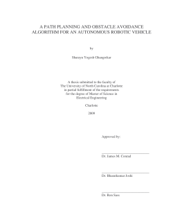 a path planning and obstacle avoidance algorithm