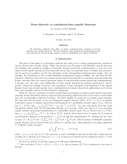 From discrete- to continuous-time ergodic theorems