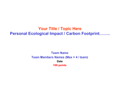 Carbon footprint&hellip;. - Napa Valley College