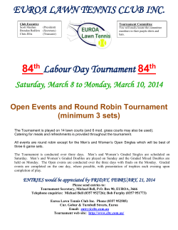 euroa lawn tennis club inc