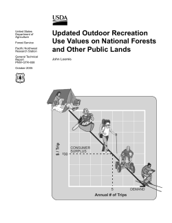 Updated Outdoor Recreation Use Values on - NRCS