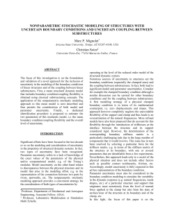 M Mignolet "Nonparametric stochastic modelling of structures with