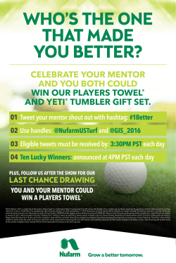 Celebrate your mentor and you both Could win our players