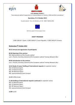 draft program - Centro de Estudios Jur&iacute;dicos