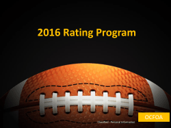 2016 Rating Program