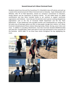 Second Annual Let`s Move Cincinnati Event