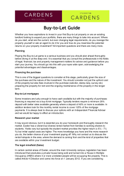 Buy to Let Guide for website