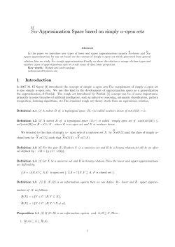 Sa$Approximation Space based on simply a$open sets