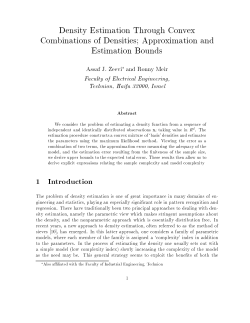 Density Estimation Through Convex Combinations of