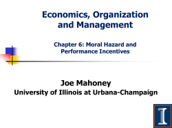 Economics, Organization and Management Chapter 6