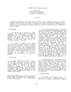 A normal form for compiler testing