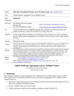 4 Benefit of Uplink Subframe Aggregation over Multiple Frames