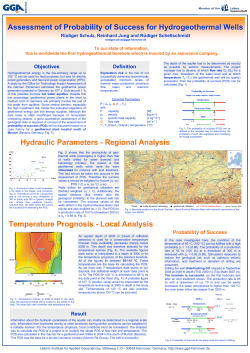 Assessment of Probability of Success for Hydrogeothermal