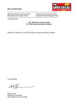 2005 Interim Result Presentation