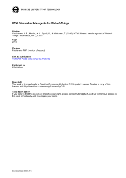 HTML5-based mobile agents for Web-of