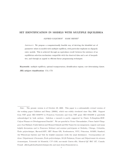 set identification in models with multiple equilibria