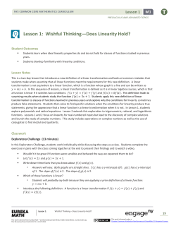 Lesson 1: Wishful Thinking&mdash;Does Linearity Hold?