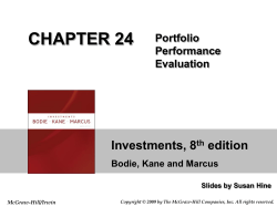 CHAPTER 24 Portfolio Performance Evaluation