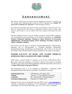 Advanced Basic Medical Science Course