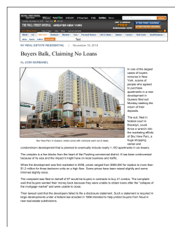 Buyers Balk, Claiming No Loans