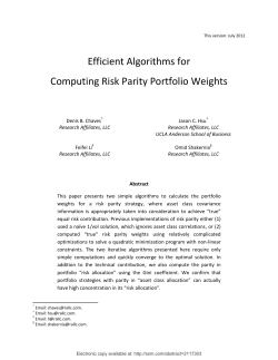 Efficient Algorithms for Computing Risk Parity Portfolio Weights