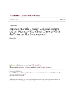 Expanding Double Jeopardy: Collateral