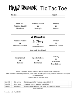 HMS Book Tic Tac Toe - Harlem School District 122