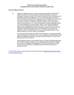 proof of general liability insurance