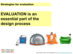 1. Evaluation of products by designers