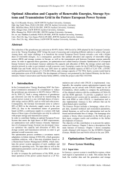 Optimal Allocation and Capacity of Renewable Energies