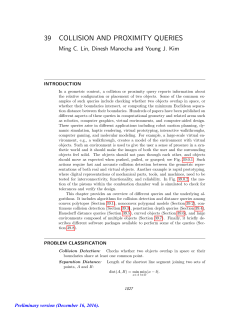 39 COLLISION AND PROXIMITY QUERIES