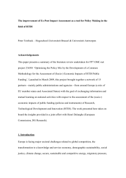 chapter 2: practice of impact assessment in the policy cycle