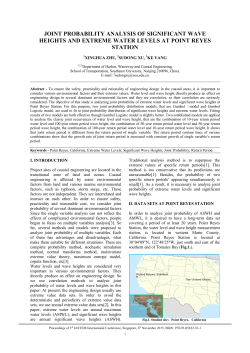 joint probability analysis of significant wave heights and extreme