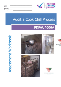 Audit a Cook Chill Process