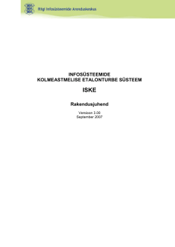 ISKE_rakendusjuhend_3_00 - Riigi Infos&uuml;steemi Amet
