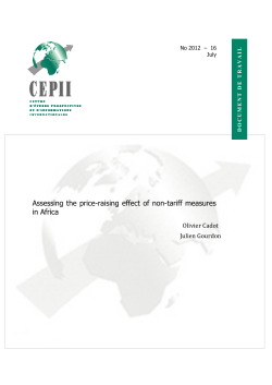 Assessing the price-raising effect of non-tariff measures in