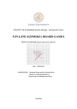5-IN-LINE (GOMOKU) BOARD GAMES