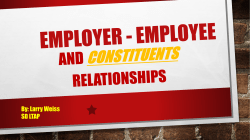 Employer * Employee Relations