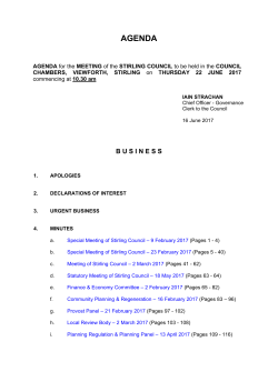 agenda - Stirling Council
