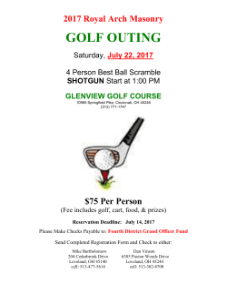 golf outing - Royal Arch Masons of Ohio
