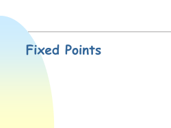 Fixed Points