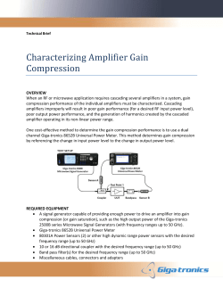 Characterizing Amplifier Gain Compression