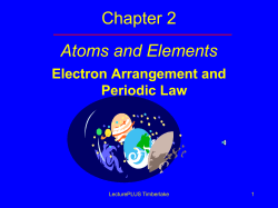3. Electron Arrangement and Periodic Law