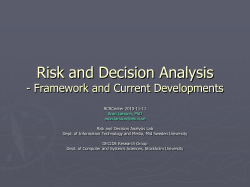 Risk and Decision Analysis