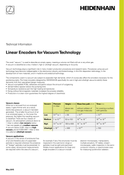 Linear Encoders for Vacuum Technology
