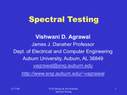Spectral Testing - Auburn University