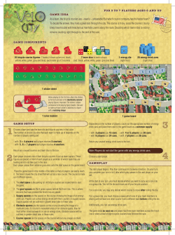 GAME SETUP GAMEPLAY FOR 3 TO 7 PLAYERS