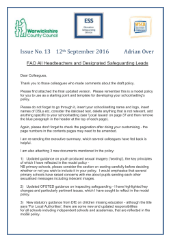 Issue No.13 Model CP Policy and Sexual Imagery and Ofsted